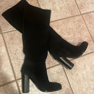 Black Suede Knee High Sam Edelman Boots